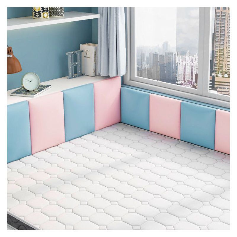 DISEÑOS RAMONA'S - Paneles Anticolisión Setx8 Rosa y Azul Sintético