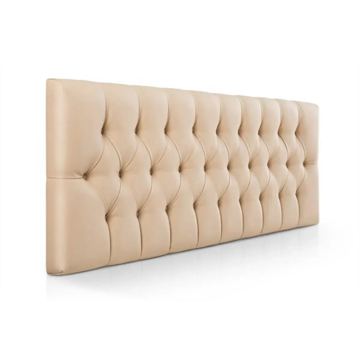 DISEÑOS RAMONA'S - Cabecero Semidoble 120x60 Rombos Beige Sintético