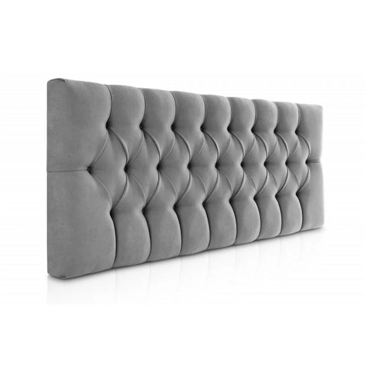 DISEÑOS RAMONA'S - Cabecero Semidoble 120x60 Rombos Gris Tela