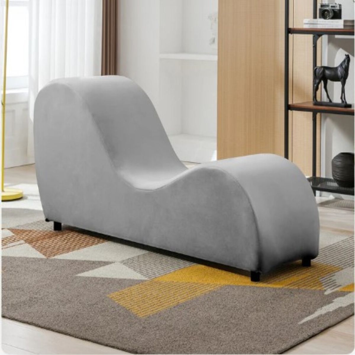 DISEÑOS RAMONA'S - Sillón Tantra Kamasutra 160 Gris Sintético