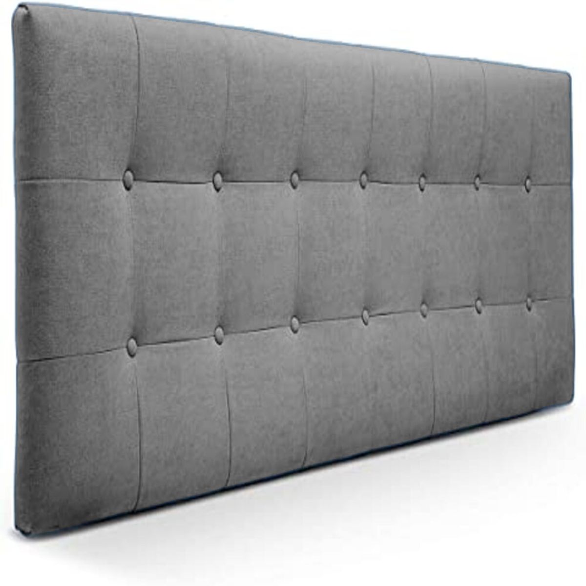 DISEÑOS RAMONA'S - Cabecero Sencillo 100x60 Cuadros Gris Tela