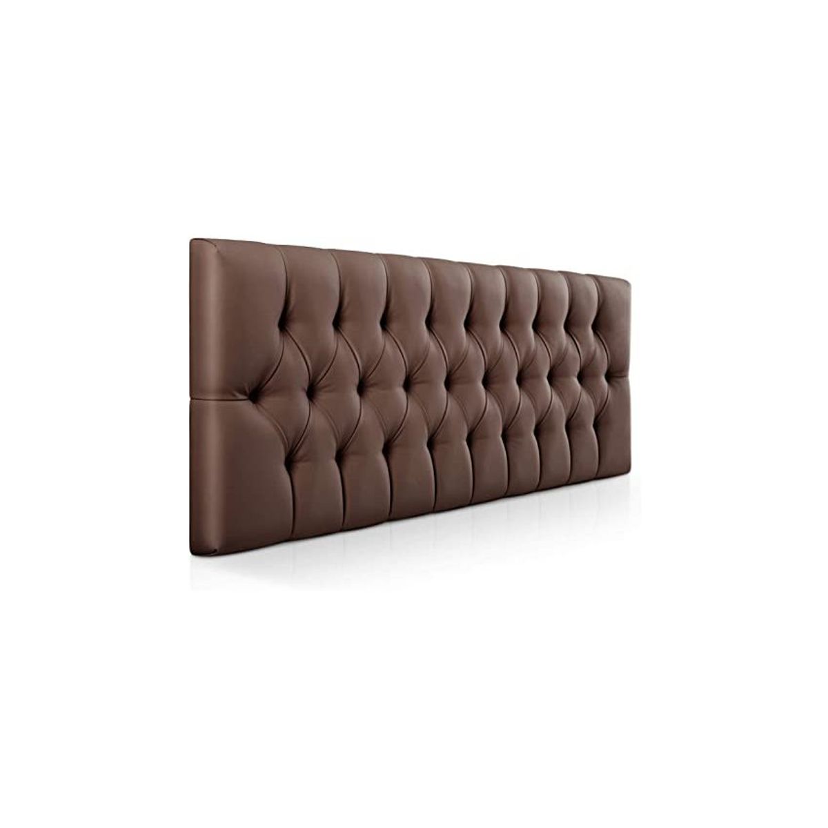 DISEÑOS RAMONA'S - Cabecero Doble 140x60 Rombos Chocolate Sintético