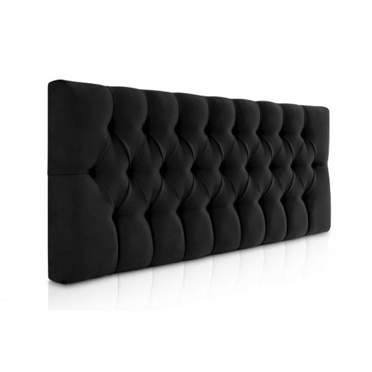 DISEÑOS RAMONA'S - Cabecero Doble 140x60 Rombos Negro Tela