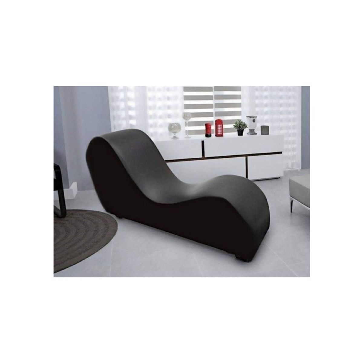DISEÑOS RAMONA'S - Sillón Tantra kamasutra 160 Negro Sintético
