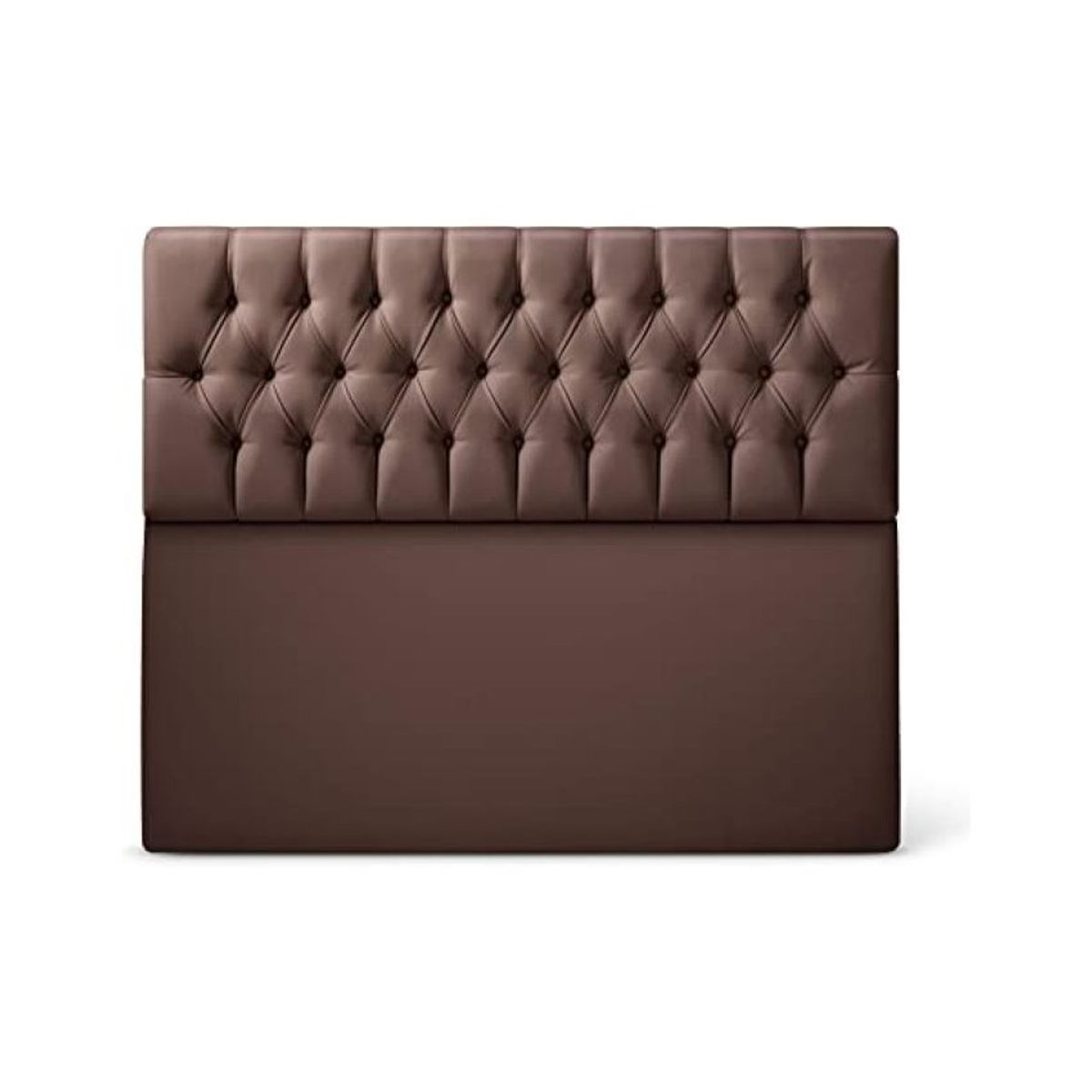 DISEÑOS RAMONA'S - Cabecero Semidoble 120x60+55 Rombos Chocolate Sintético