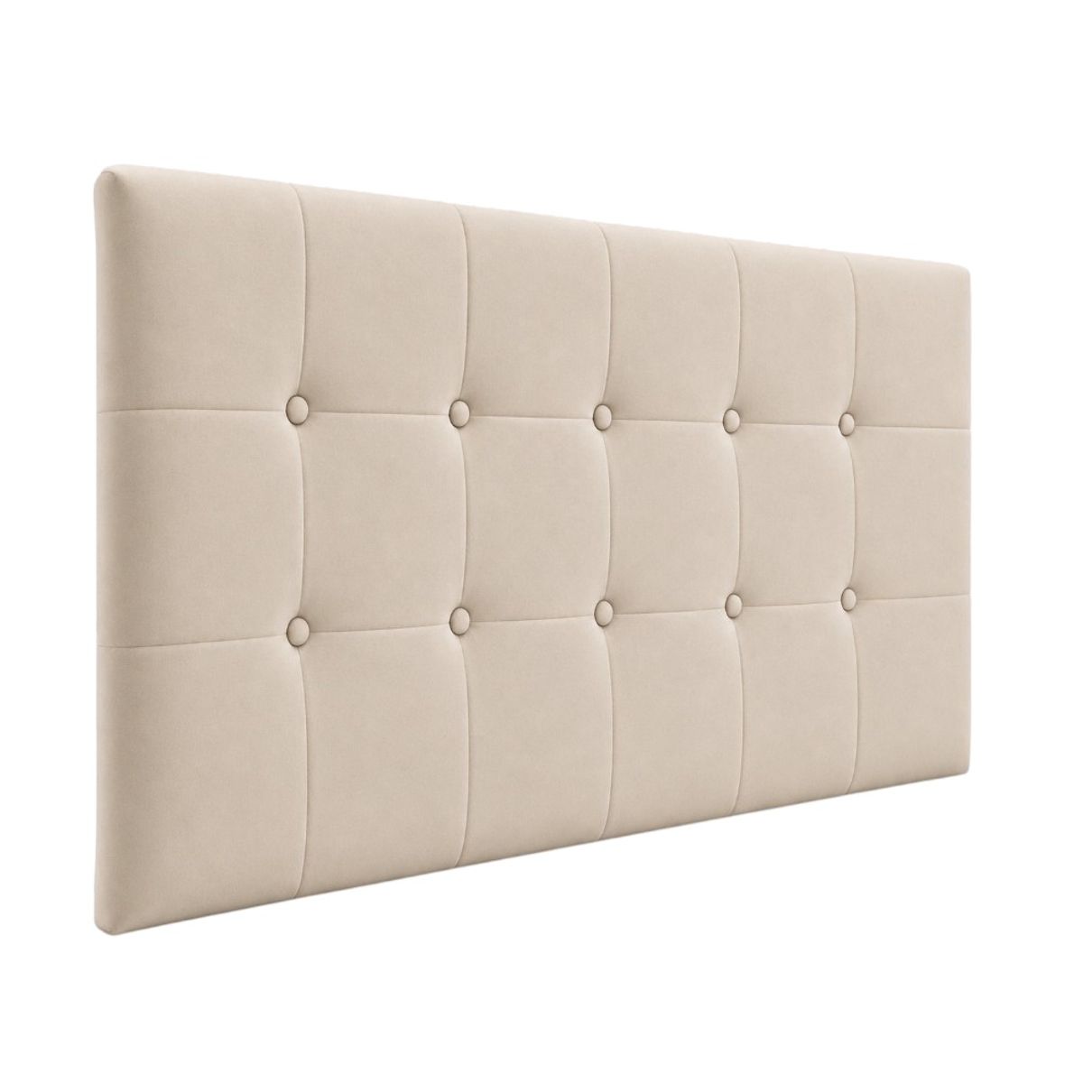 DISEÑOS RAMONA'S - Cabecero Queen 160x60 Cuadros Beige Tela