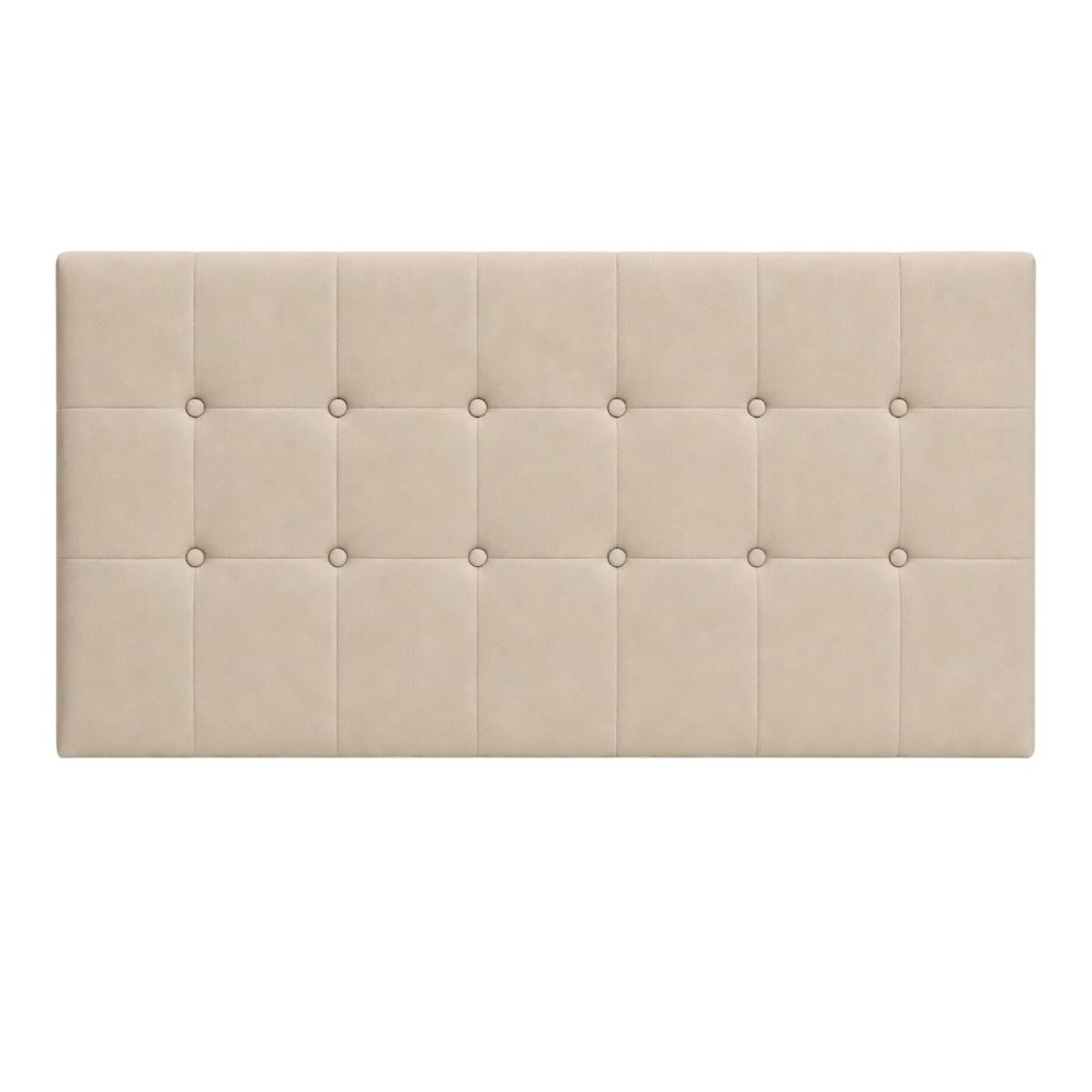 DISEÑOS RAMONA'S - Cabecero Queen 160x60 Cuadros Beige Tela