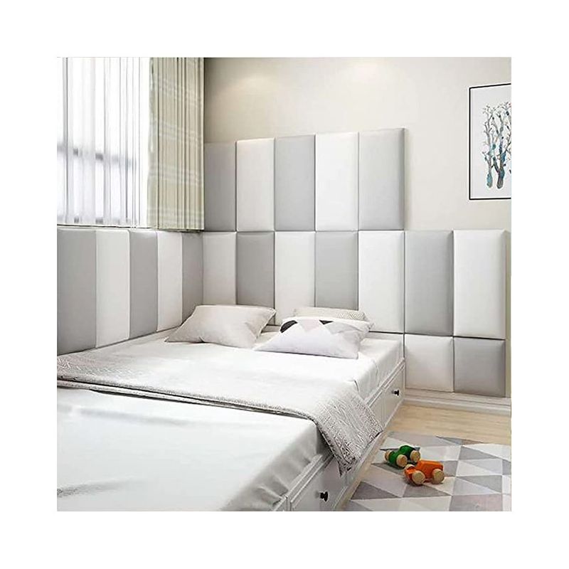 DISEÑOS RAMONA'S - Paneles Anticolisión Setx5 Blanco y Gris Sintético