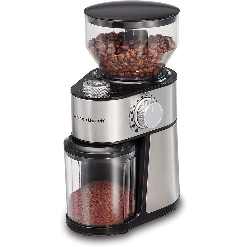 HAMILTON BEACH - molino cafe automatico con selector molienda 18 ajustes hamilton beach