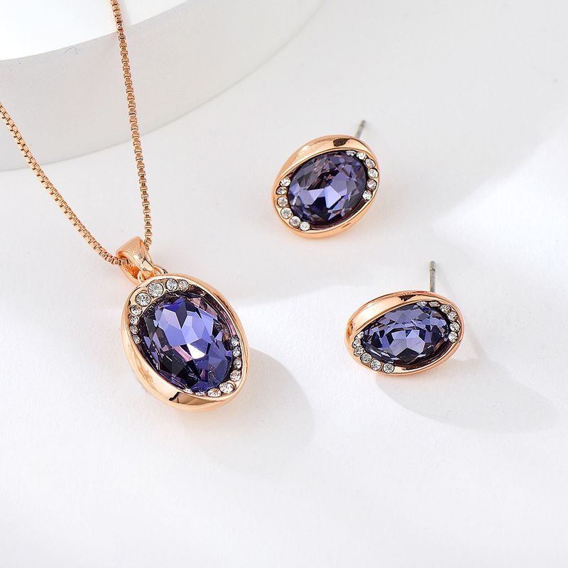 VERAMOREST - Set Aretes y Collar Veramorest - Purpura