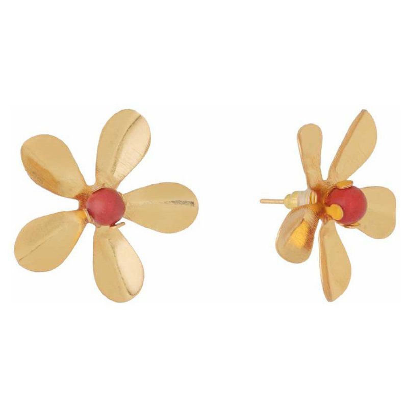 ENIGMA - Aretes topo azalea rojo_.