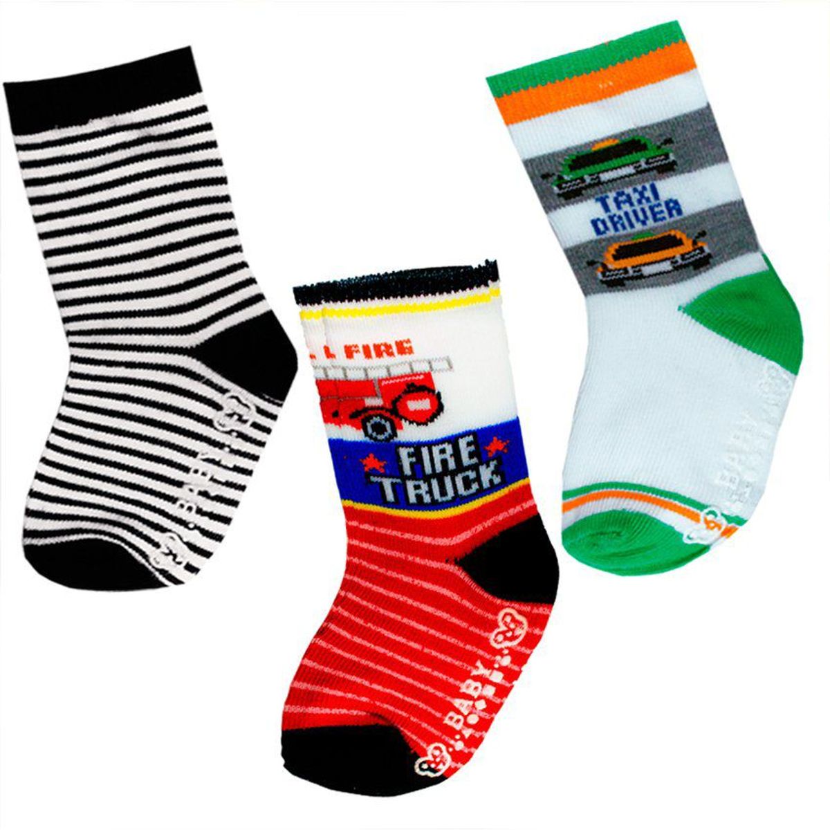 BABY KDS - Set medias x 12  para niño / bebe glotoncitos - multicolor.