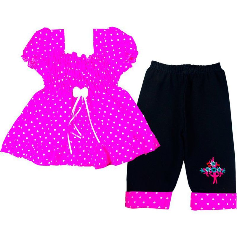 BABY KDS - Conjunto para niña glotoncitos - fucsia