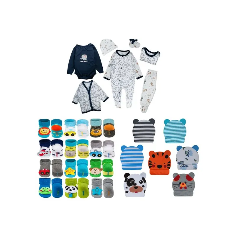 BABY KDS - Primera muda  gorros  medias sonajero bebe niño glotoncito.