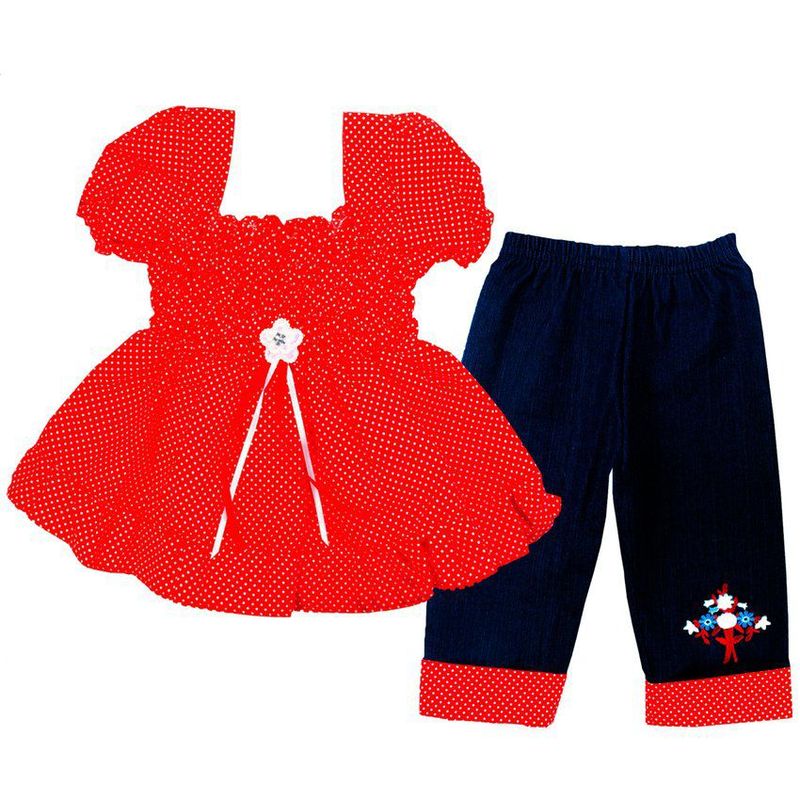 BABY KDS - Conjunto para niña glotoncitos - rojo