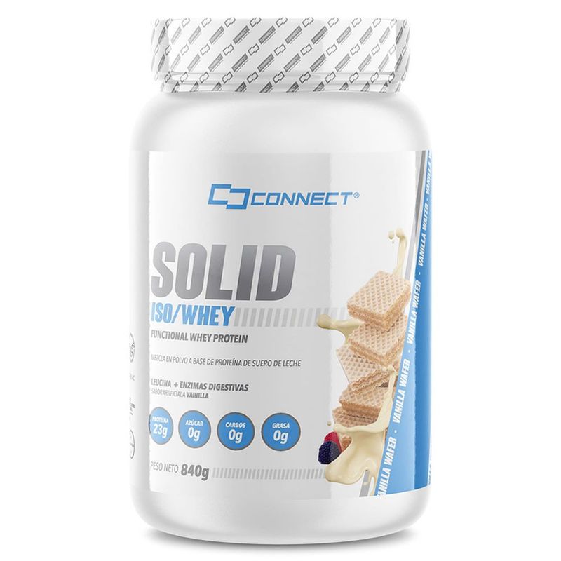 CONNECT4 - Solid Iso Whey 30 Serv Vainilla Wafer