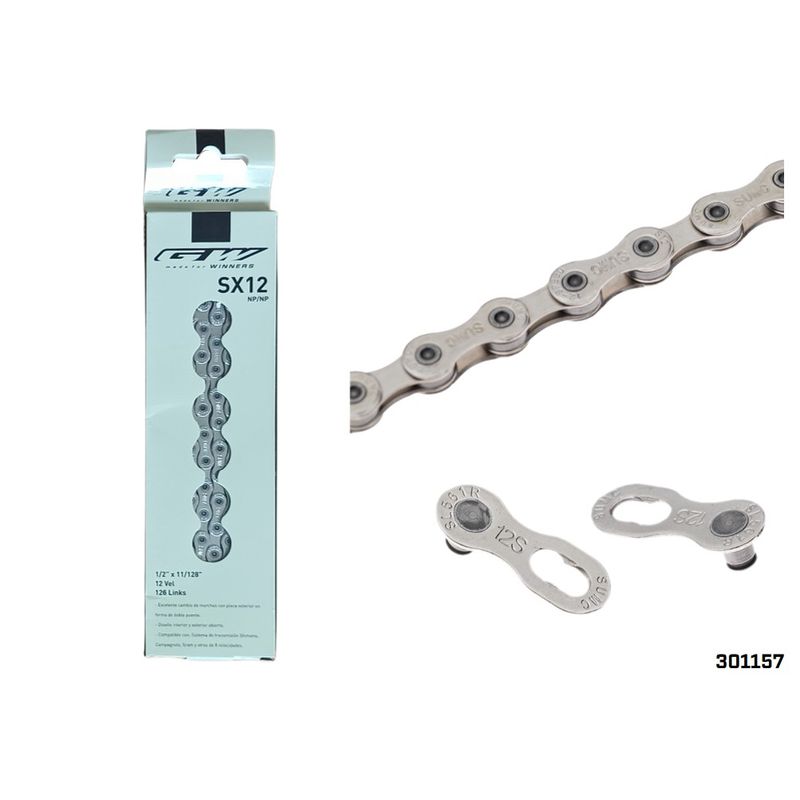 GW - Cadenilla GW SX12 12 Velocidades Cromada