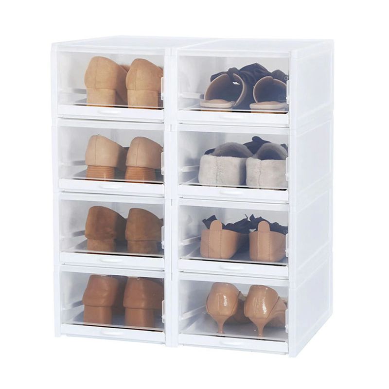 GENERICO - Caja Organizadora De Zapatos Modular Por 6 Unidades