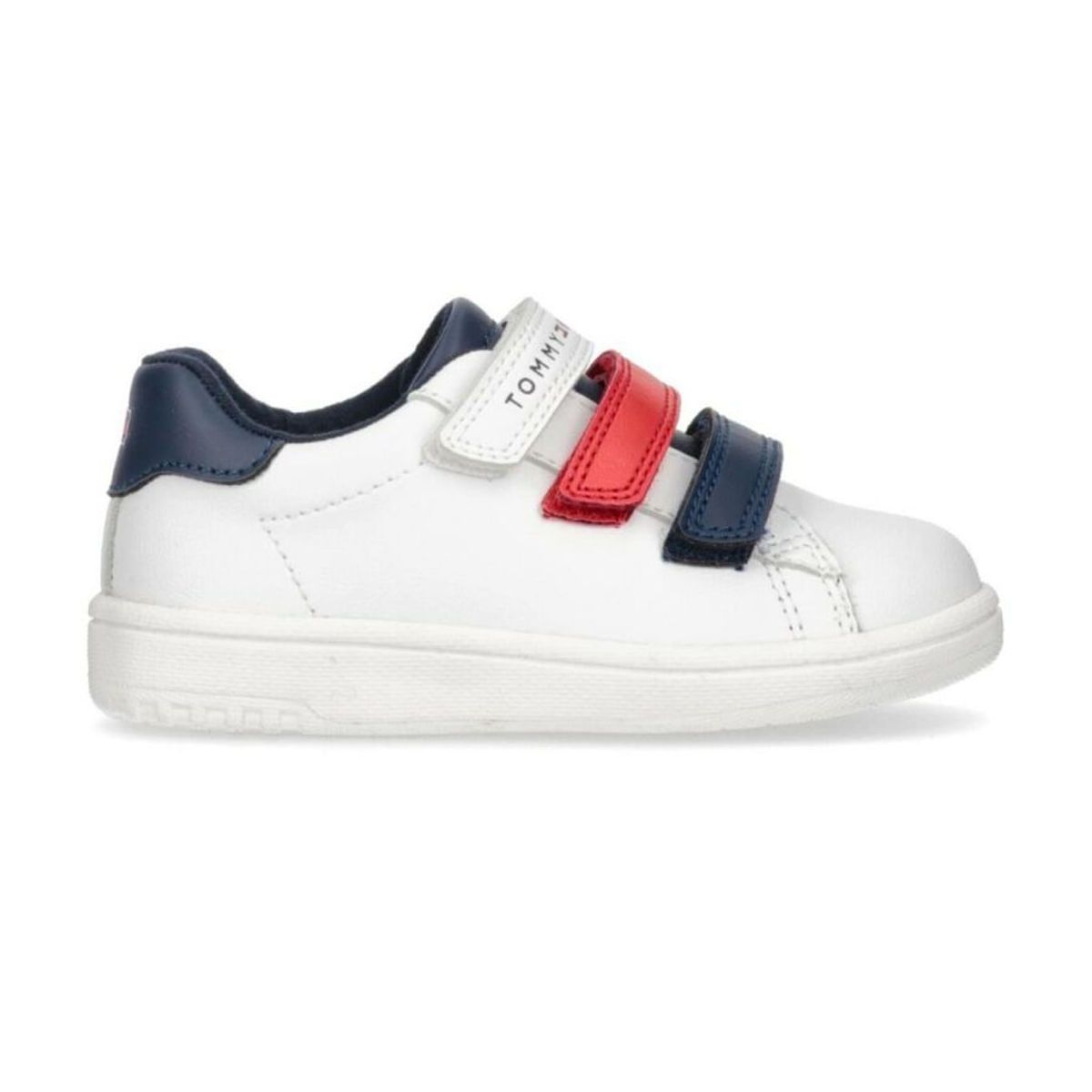 TOMMY HILFIGER - Tenis Velcro Deportiva Niño Blanco Tommy Hilfiger