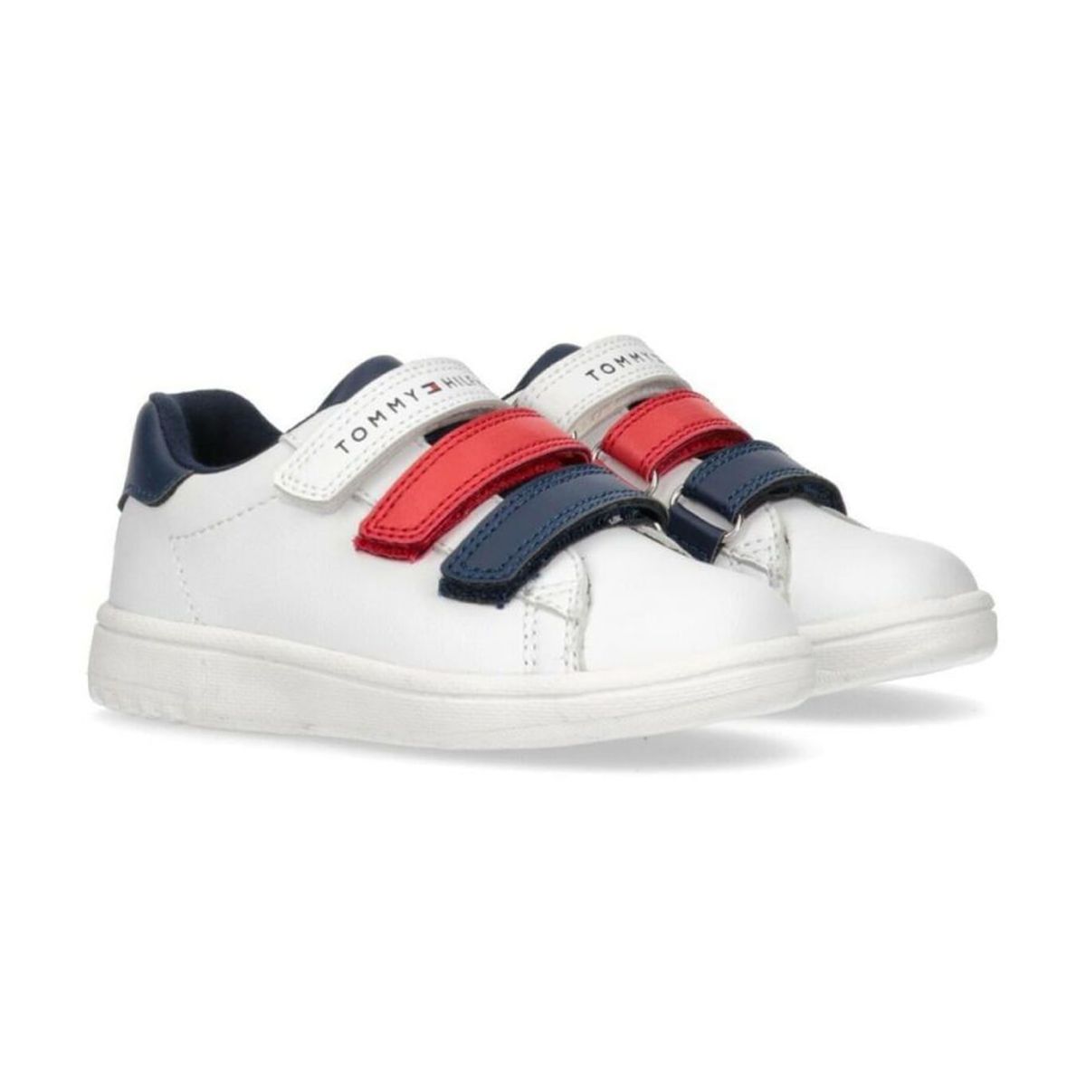 TOMMY HILFIGER - Tenis Velcro Deportiva Niño Blanco Tommy Hilfiger