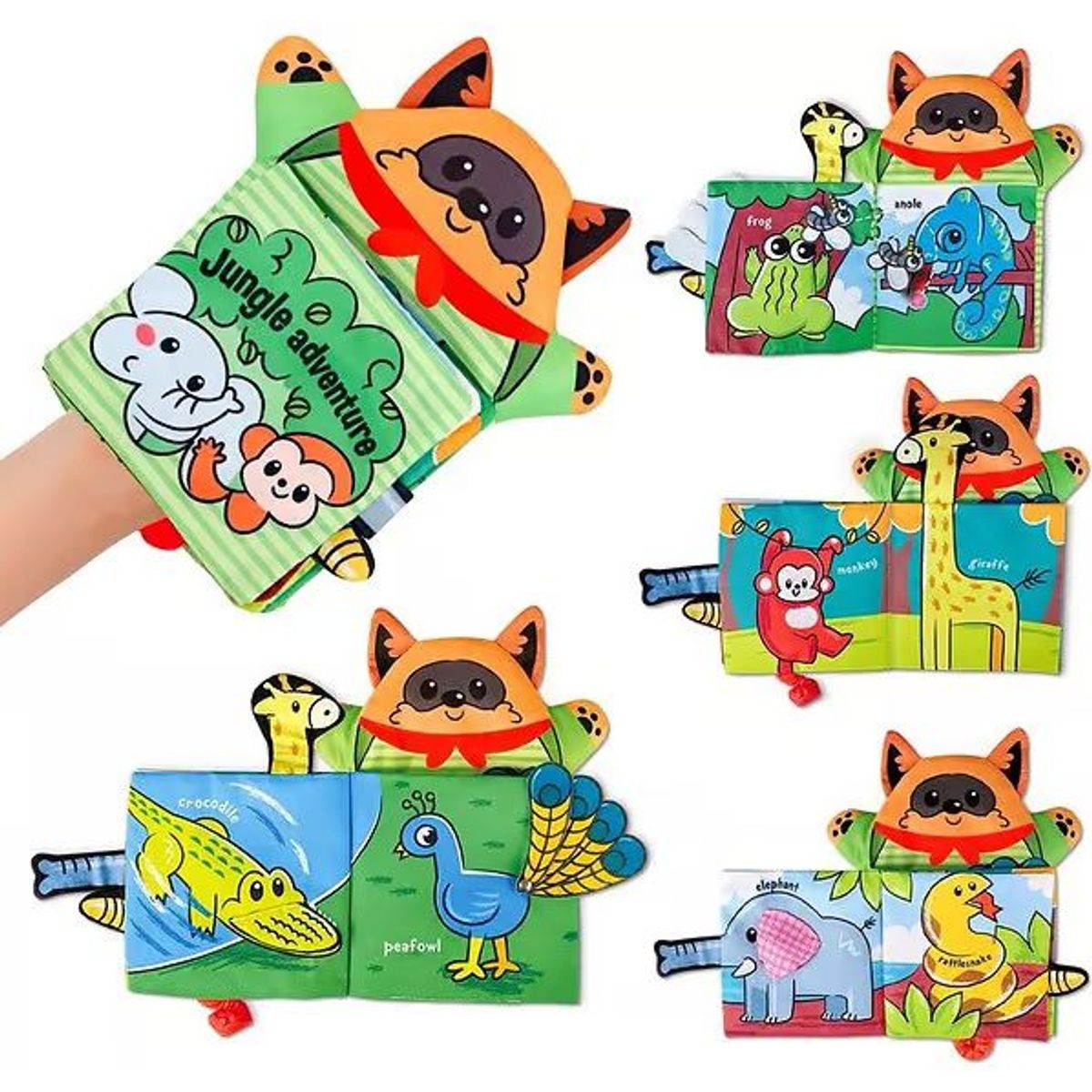 BABY ON - Libro De Texturas Estimulación Bosque