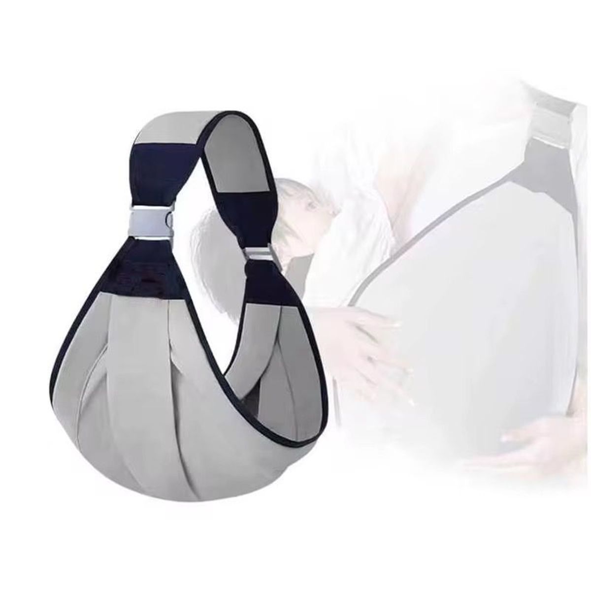 GENERICO - Canguro Bebé Recién Nacido - Multifuncional Para Lactancia - Gris