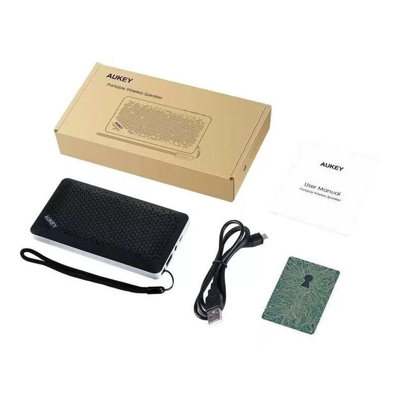 AUKEY - Parlante Portatil Bluetooth Aukey 7w Power Bank 2200 Mah