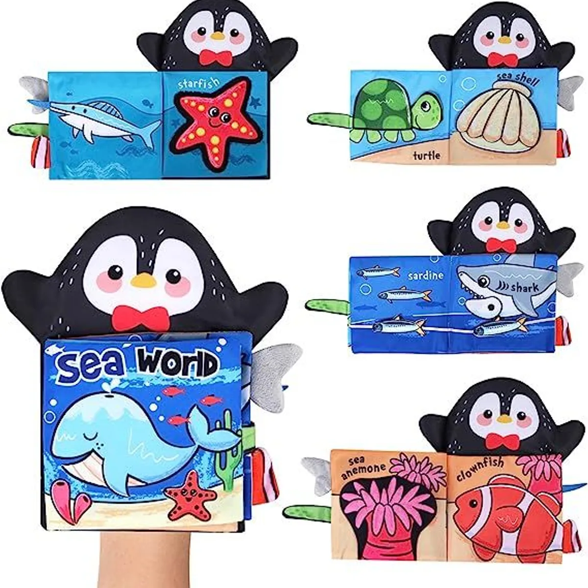 BABY ON - Libro De Texturas Estimulación Oceano