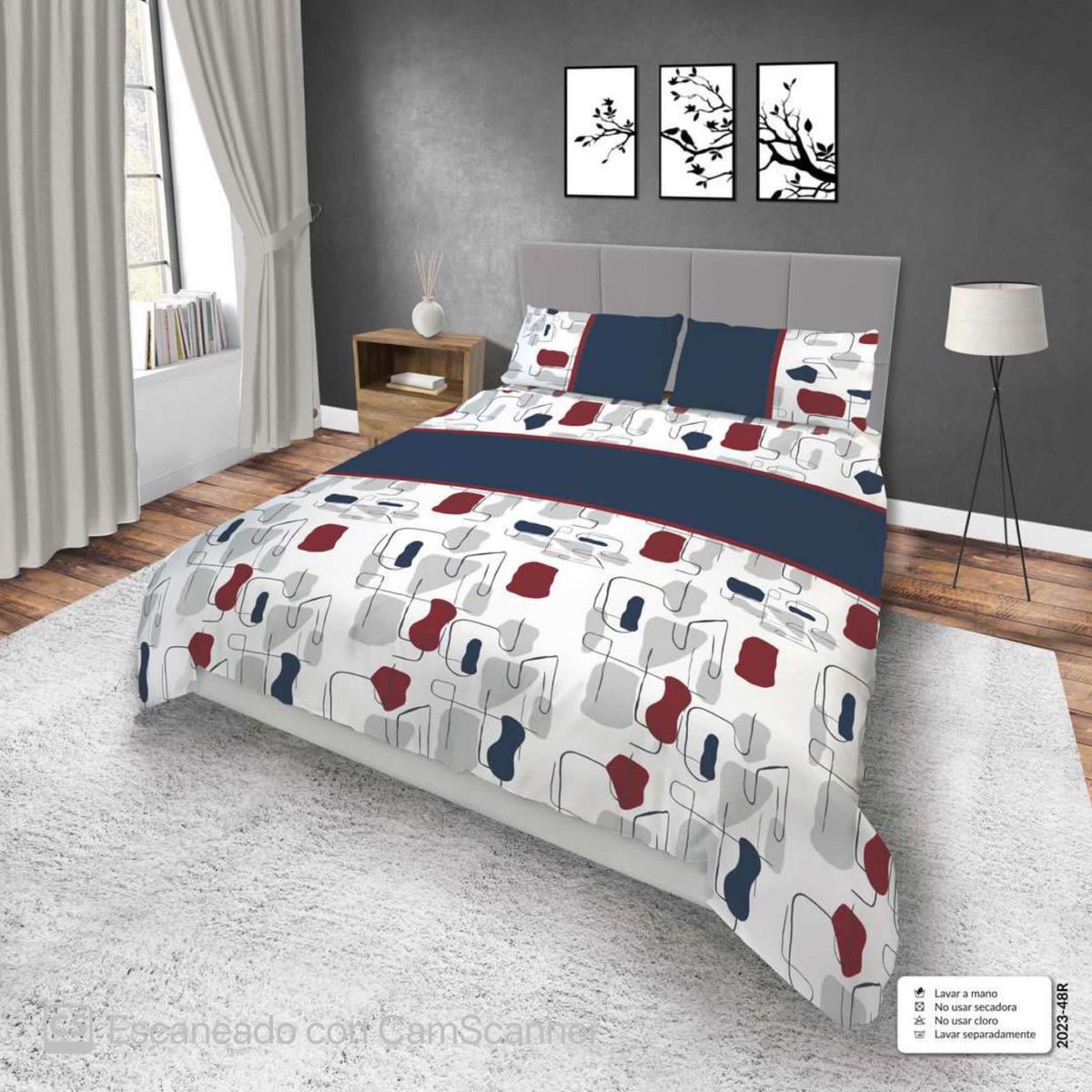 ELEGANCE - Juego de Sábanas para hombre cama doble 1.40 x 1.90 4 piezas