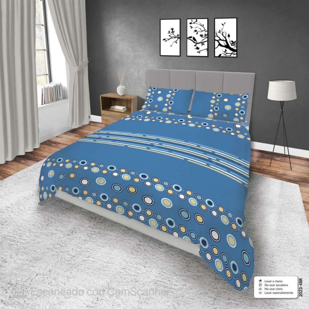 ELEGANCE - Juego de Sábanas cama doble 1.40 x 1.90 4 piezas