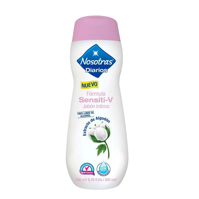 NOSOTRAS - Jabón Intimo Nosotras Sensiti-v 200 Ml