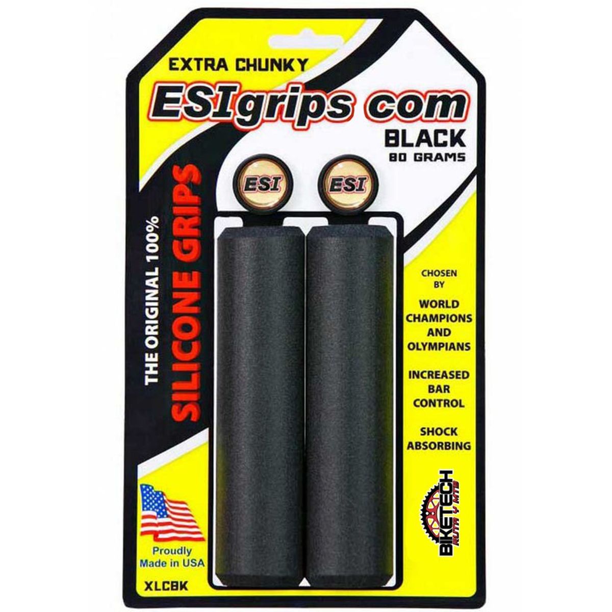 CHUNKY - Mangos De Bicicleta Esi Grips Extra Chunky Negro Para Mtb