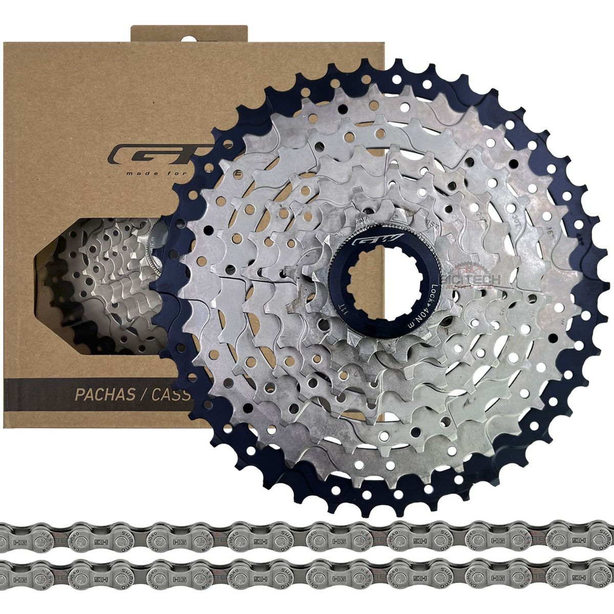 GW - Pacha 8 Velocidades Gw 11-42 + Cadena Shimano Hg40