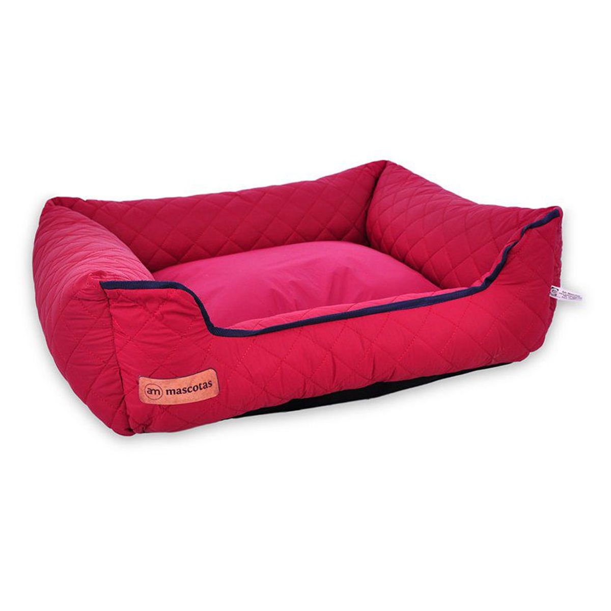 AM MASCOTAS - Cama acolchada luxury - grande- vinotinto