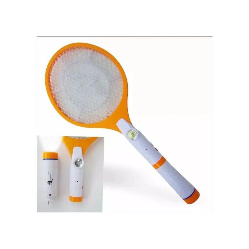 GENERICO - Raqueta Eléctrica mata Moscos con Linterna zancudos mosquito