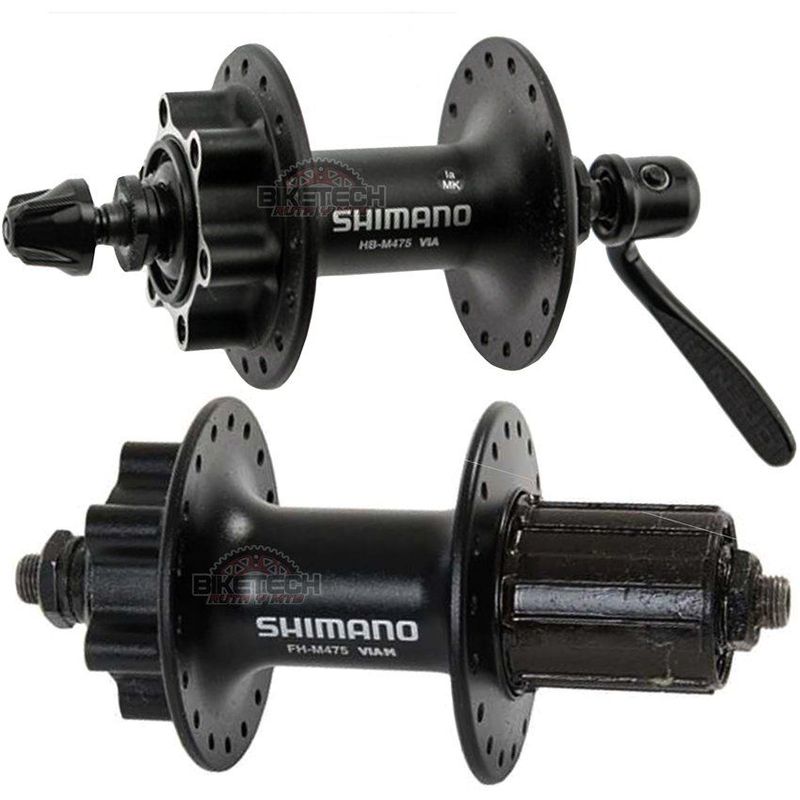 SHIMANO - Manzanas Bicicleta Shimano M475. 36h 6 Tornillos