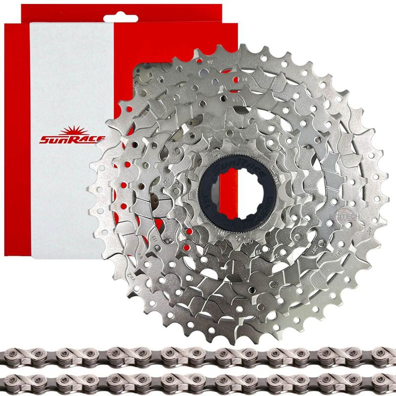 SUNRISE - Pacha Bicicleta 8 Velocidades Sunrace 11-40 y Cadena Kmc X8