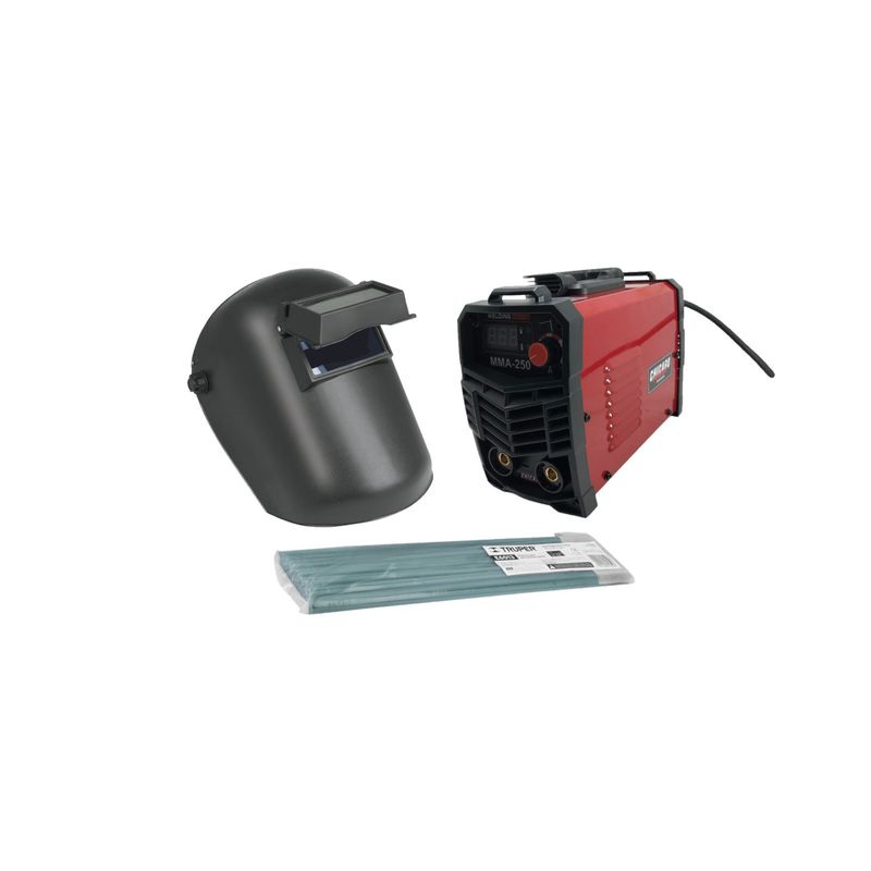 GENERICO - Equipo De Soldadura Mini 250a 110v220v  Careta Y Soldadura.