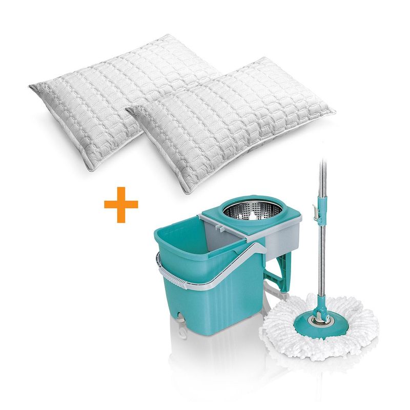 ENERGY PLUS - Trapero giratorio Stainless  Dos almohadas Ultrasonido EnergyPlus