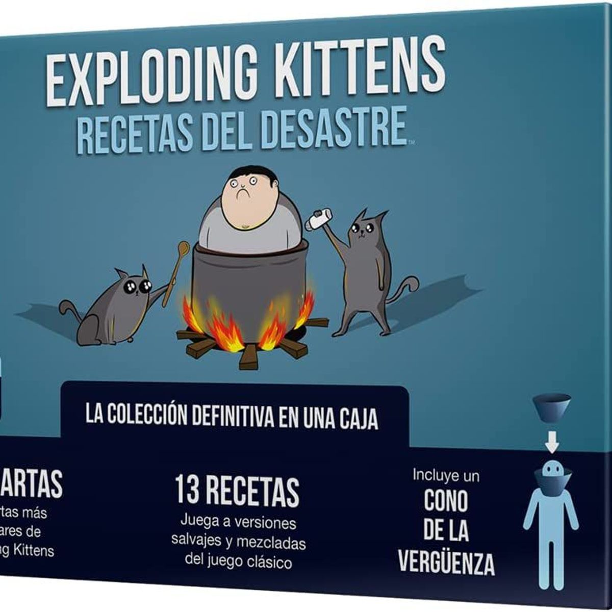 ASMODEE - Juego De Mesa Exploding Kittens Recetas Del Desastre Adultos