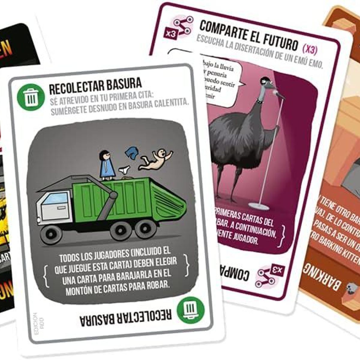 ASMODEE - Juego De Mesa Exploding Kittens Recetas Del Desastre Adultos