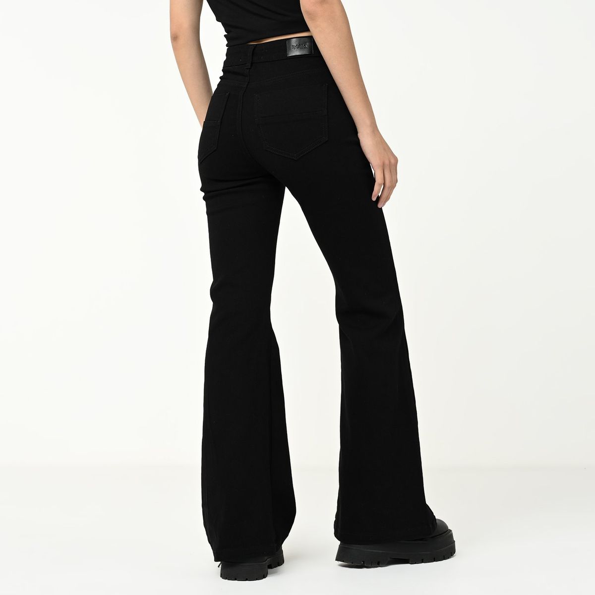 SYBILLA - Jean Flare Mujer Tiro medio Sybilla