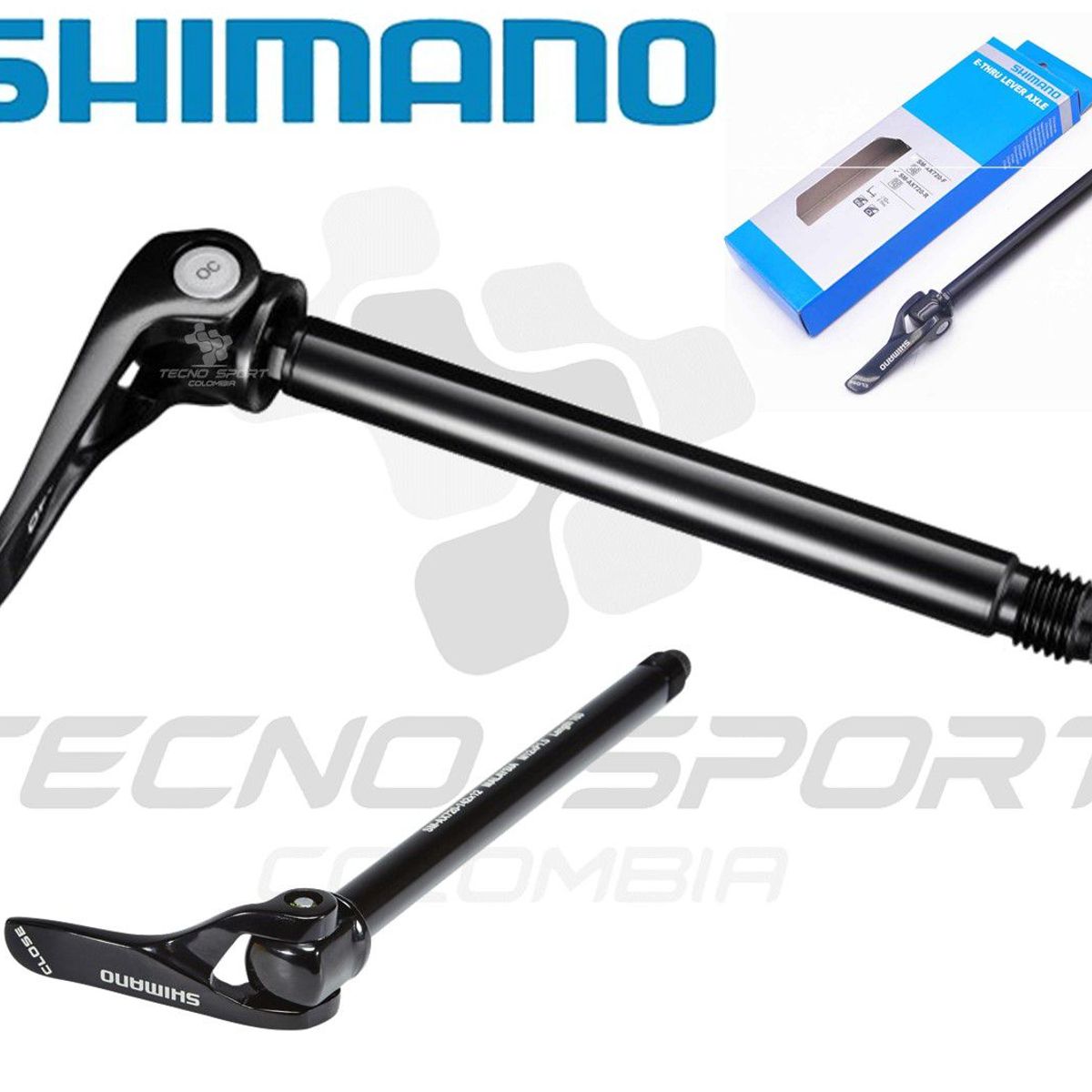 SHIMANO - Eje Rueda Shimano Pasante Ax720 E-thru 12 X 142mm Trasero