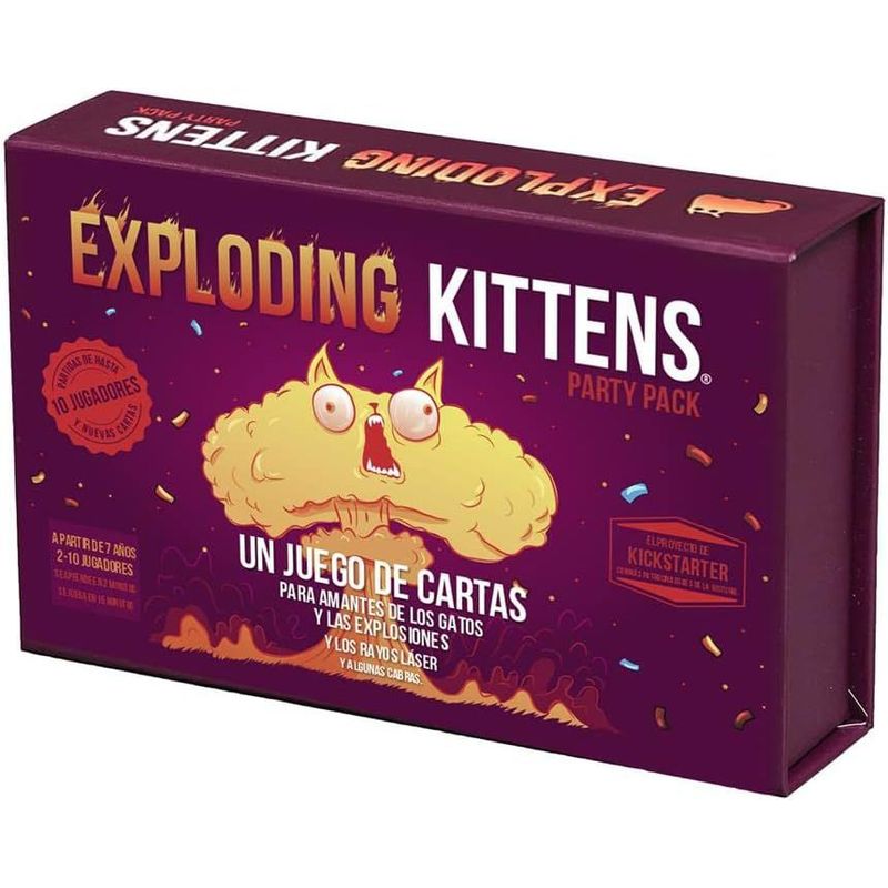 ASMODEE - Juego De Mesa Exploding Kittens Fiesta Adultos Y Niños