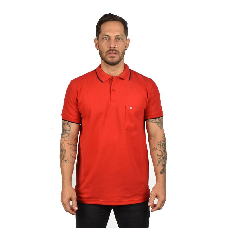 HAMER - Polo para hombre Hamer con bolsillo
