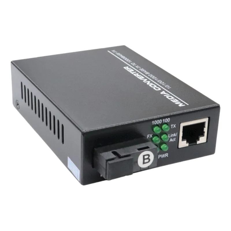 VCP - Convertidor De Medios 1 Hilo Sc Monomodo 10/100/1000mbps 20k