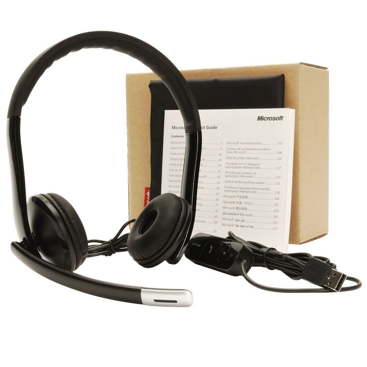 MICROSOFT - Audifonos Diadema Microsoft Life Chat Usb Lx6000