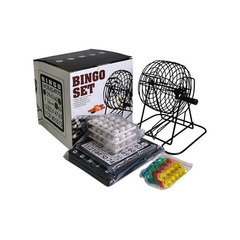 GENERICO - Juego de bingo familiar con balotero juego de mesa