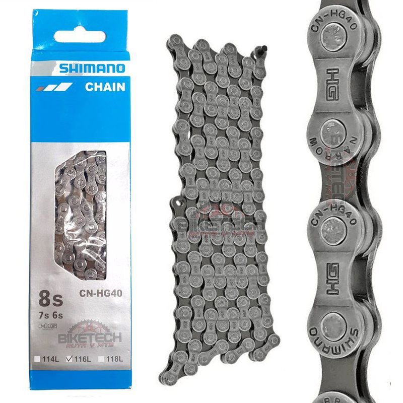 SHIMANO - Cadenilla  de 8 velocidades shimano hg40  ruta y montaña