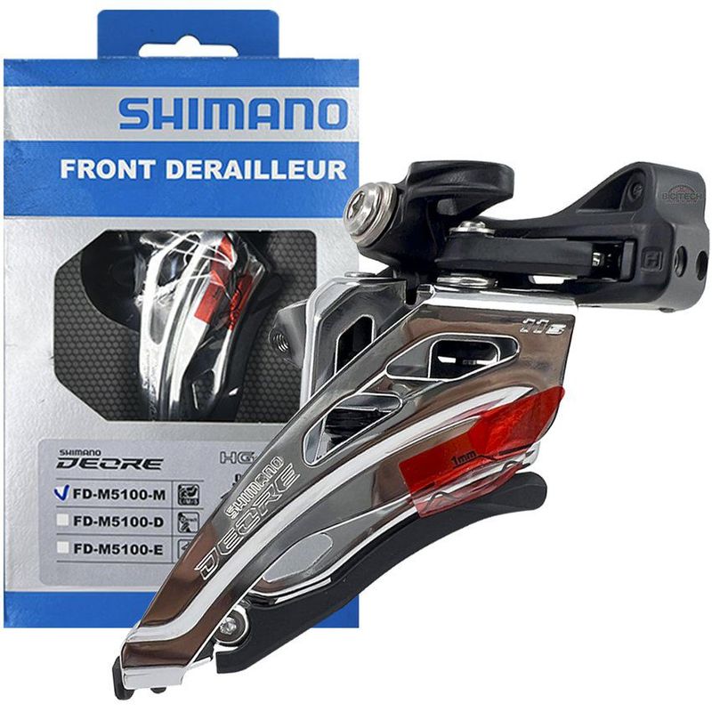 SHIMANO - Desviador Shimano M5100-m Deore 2x11 Vel Descarrilador